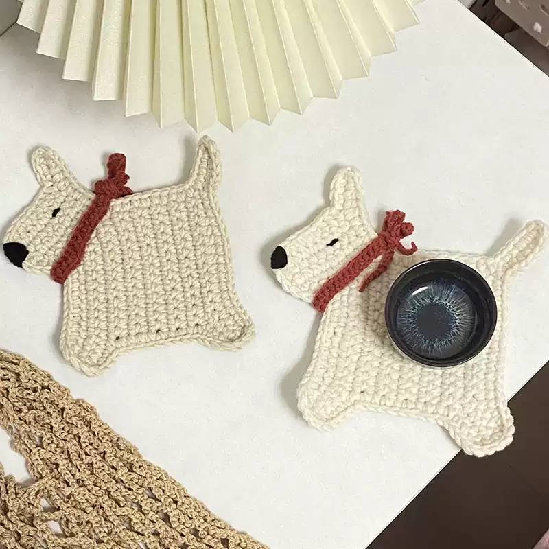 30 Paw Coaster Crochet Patterns Image
