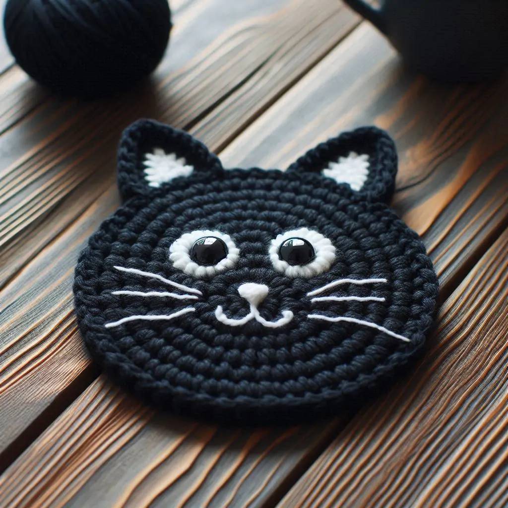 30 Paw Coaster Crochet Patterns Image
