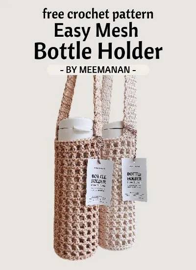 15 Water Bottle Holder Crochet Patterns Image
