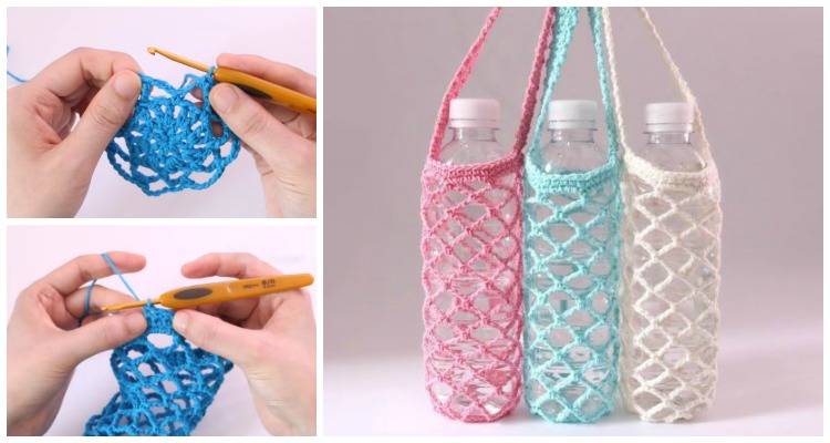 15 Water Bottle Holder Crochet Patterns Image