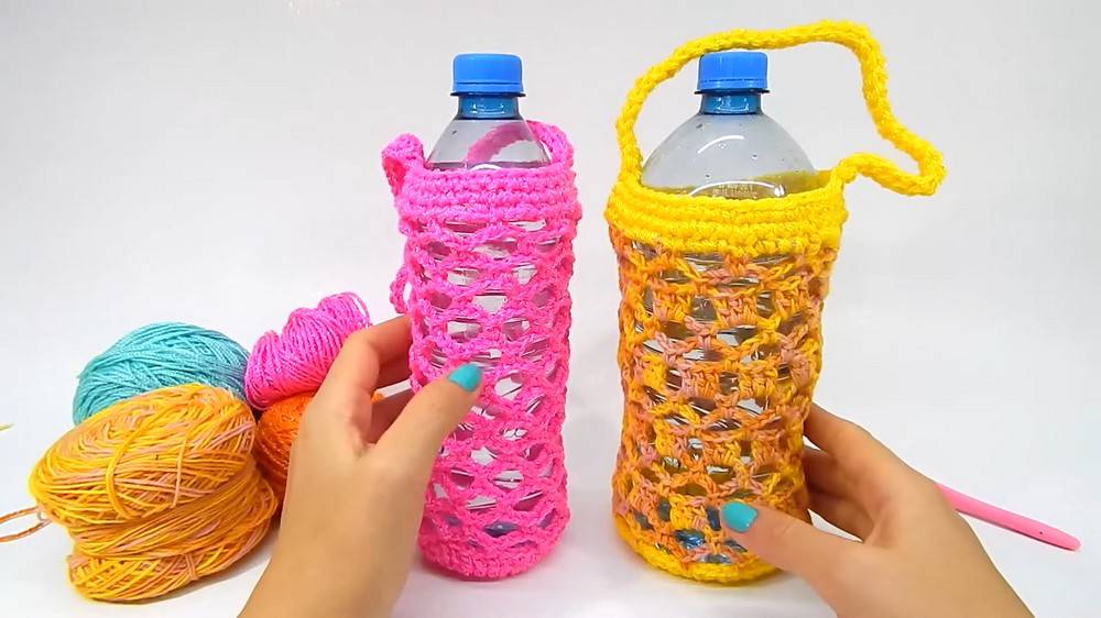 15 Water Bottle Holder Crochet Patterns Image
