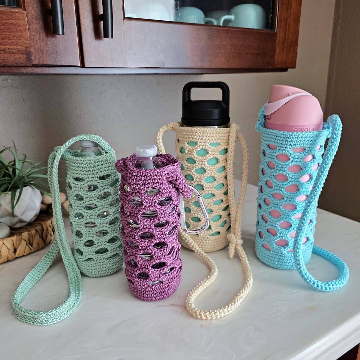 15 Water Bottle Holder Crochet Patterns Image