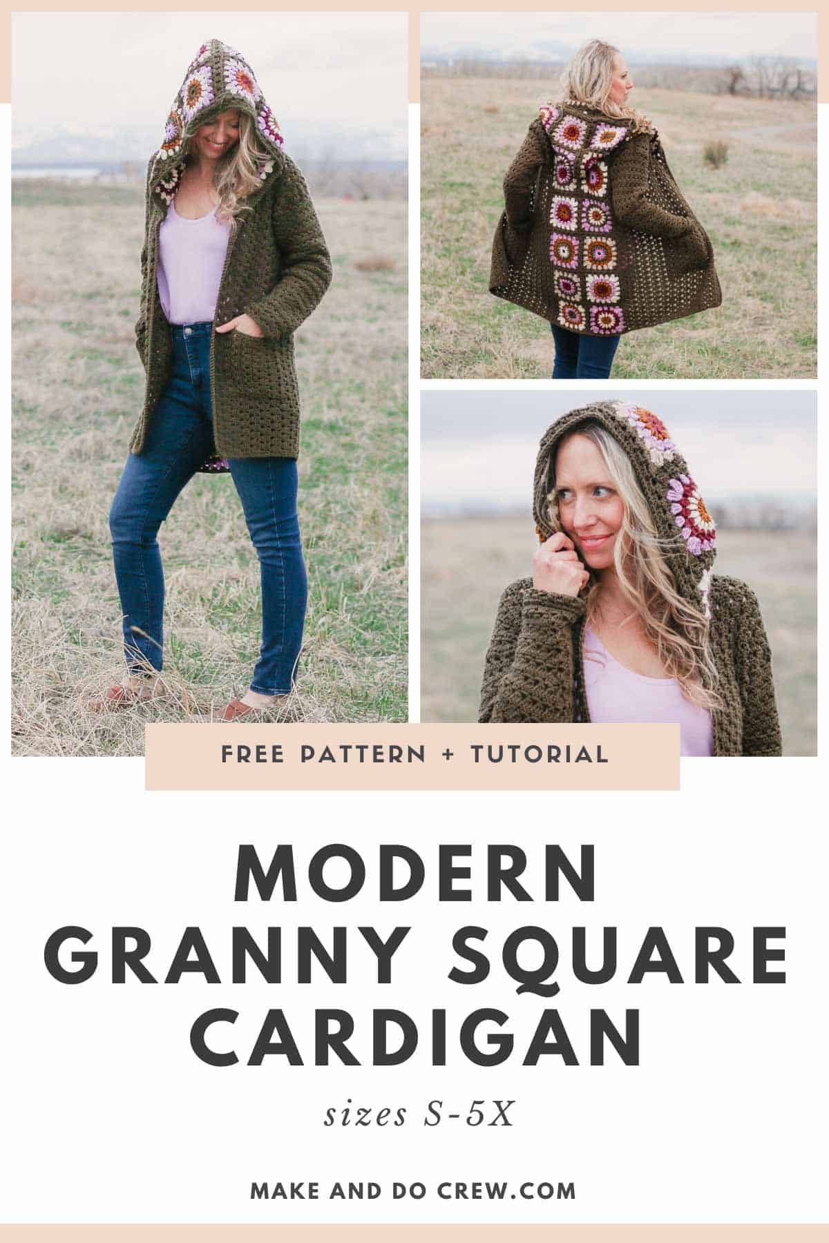 30 Crochet Granny Square Cardigan Patterns Image