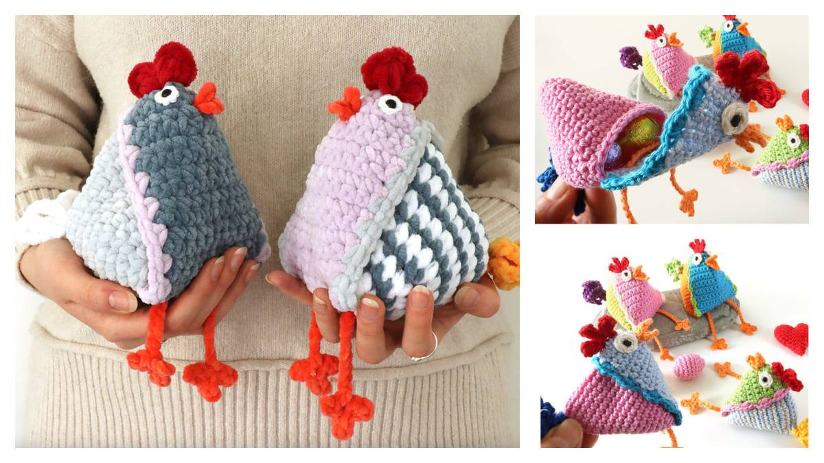 31 Emotional Support Chicken Crochet Patterns Image
