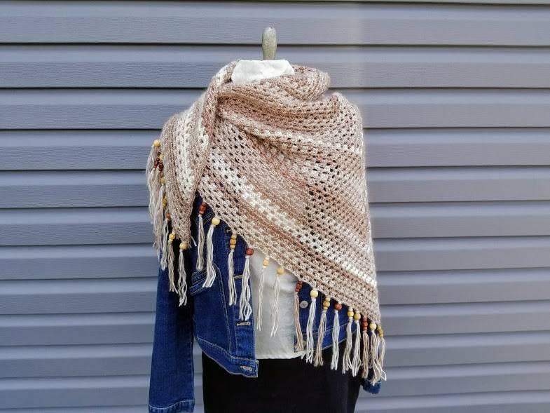 35 Triangle Shawl Crochet Patterns Image