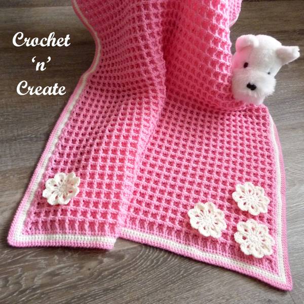 34 Waffle Stitch Crochet Baby Blanket Patterns Image