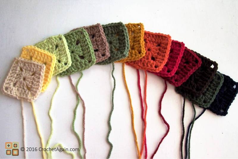 32 Solid Granny Square Crochet Patterns Image