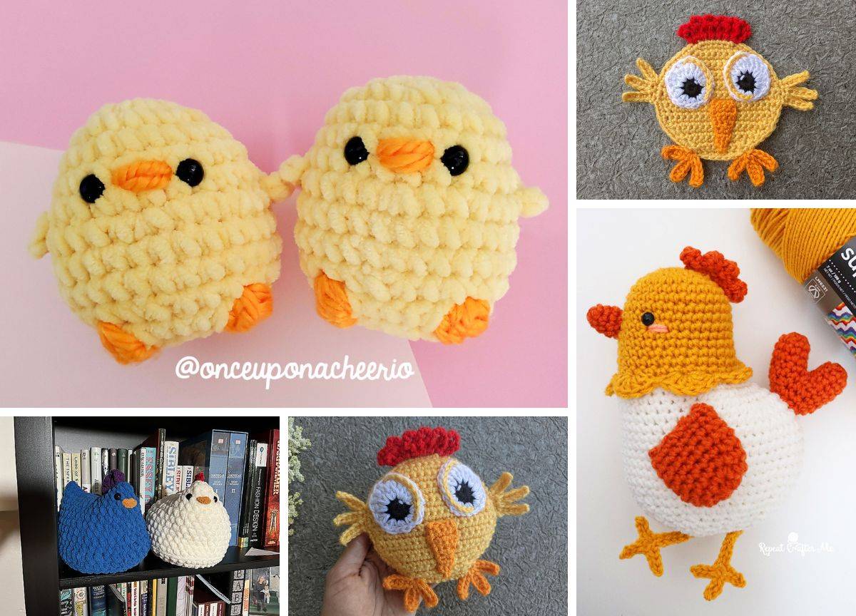31 Emotional Support Chicken Crochet Patterns Image