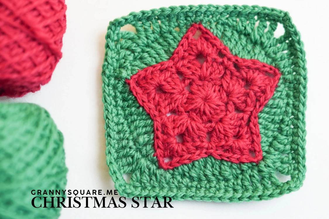 30 Crochet Granny Square Star Patterns Image