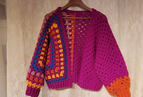 30 Crochet Granny Square Cardigan Patterns Image