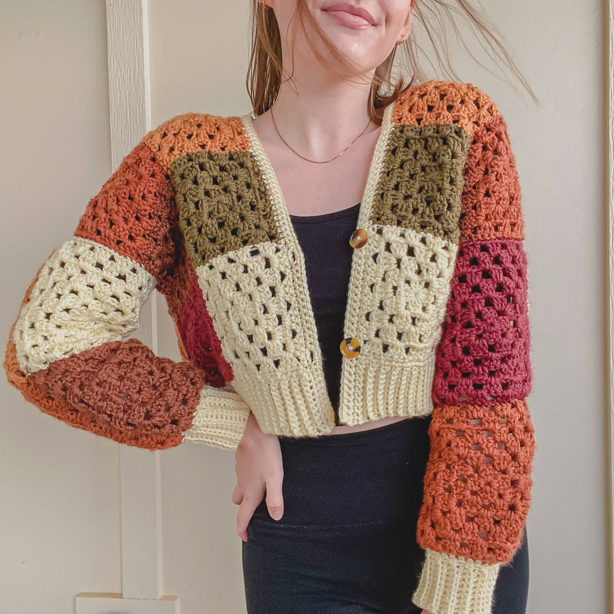 30 Crochet Granny Square Cardigan Patterns Image