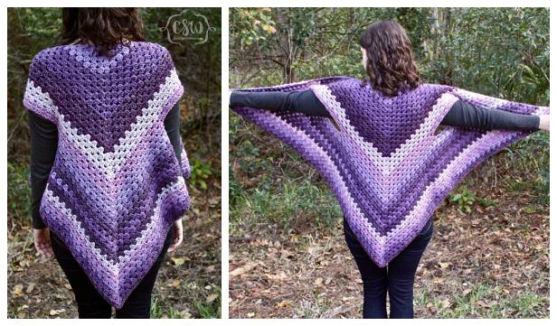 35 Triangle Shawl Crochet Patterns Image