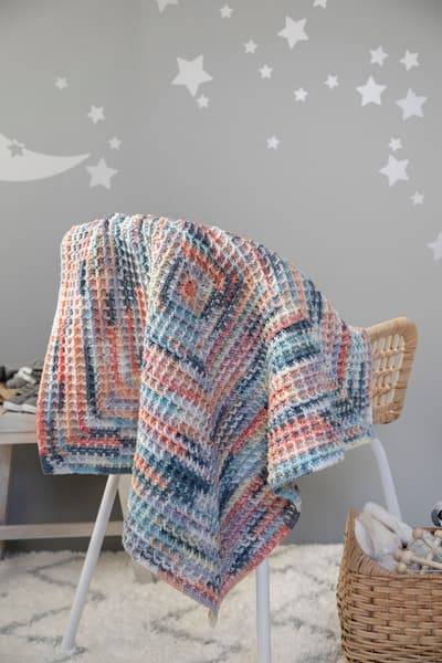34 Waffle Stitch Crochet Baby Blanket Patterns Image