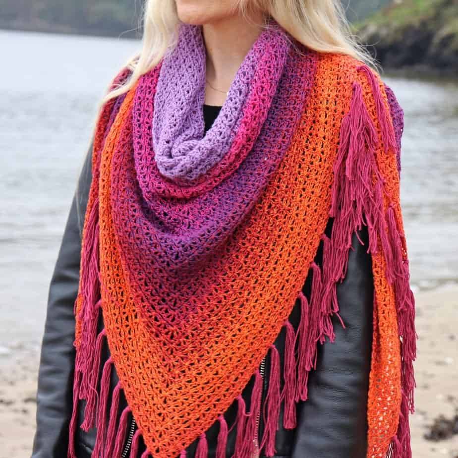 35 Triangle Shawl Crochet Patterns Image