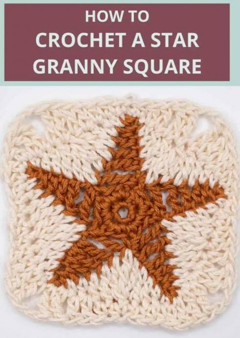 30 Crochet Granny Square Star Patterns Image
