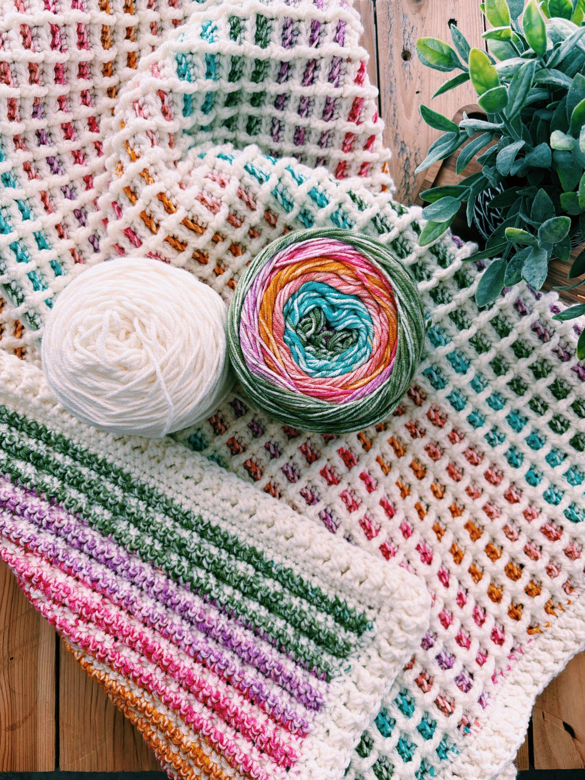 34 Waffle Stitch Crochet Baby Blanket Patterns Image