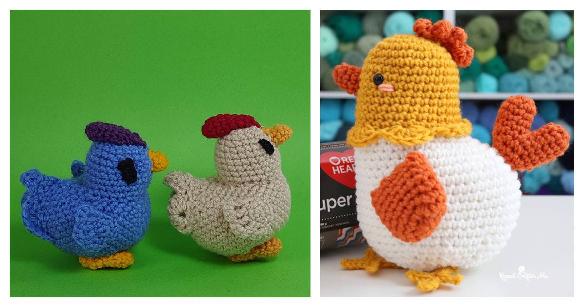31 Emotional Support Chicken Crochet Patterns Image