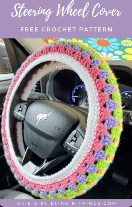 16 Crochet Steering Wheel Cover Patterns Image