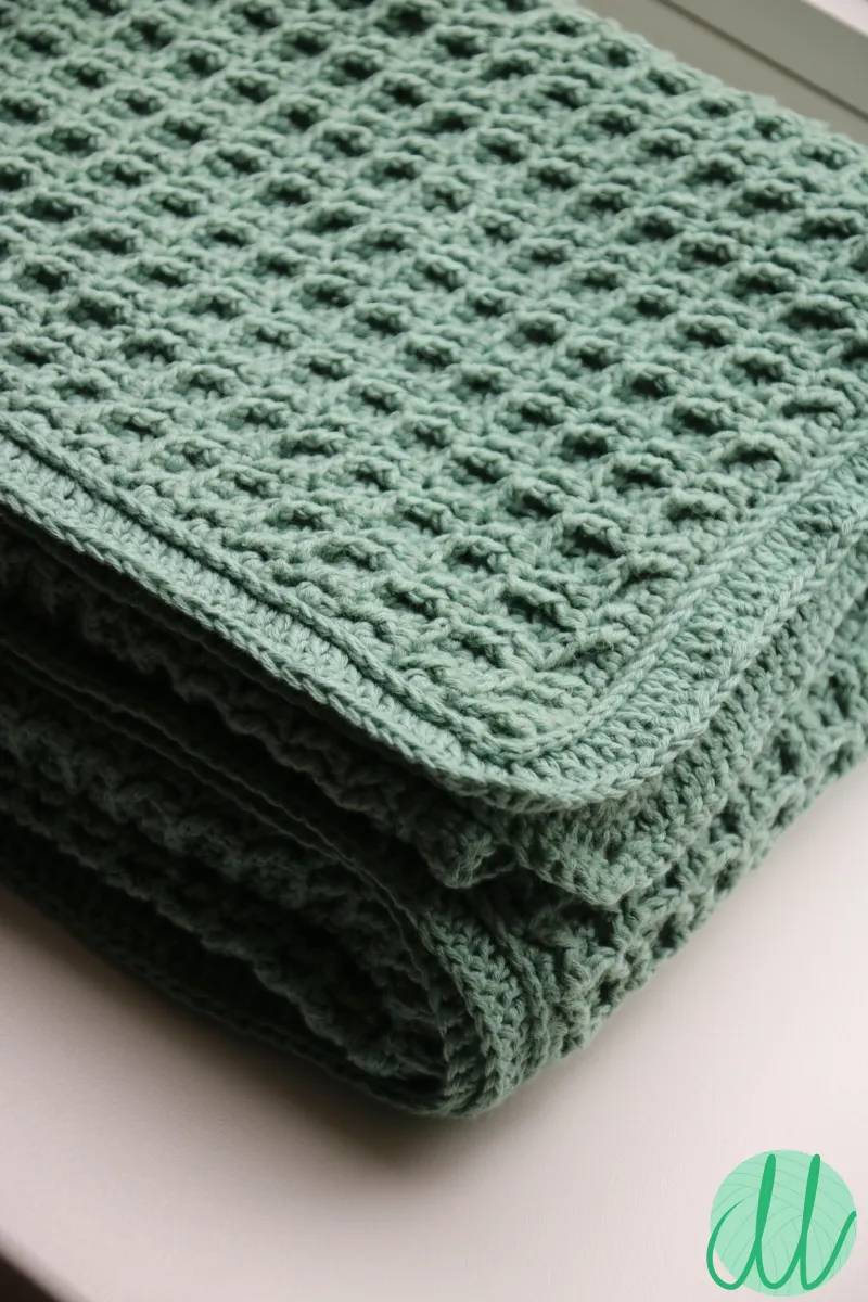 34 Waffle Stitch Crochet Baby Blanket Patterns Image