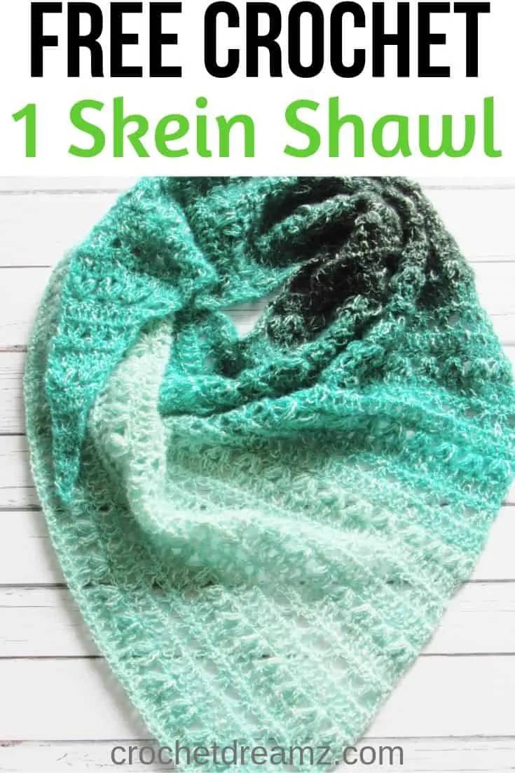 35 One Skein Shawl Crochet Patterns Image