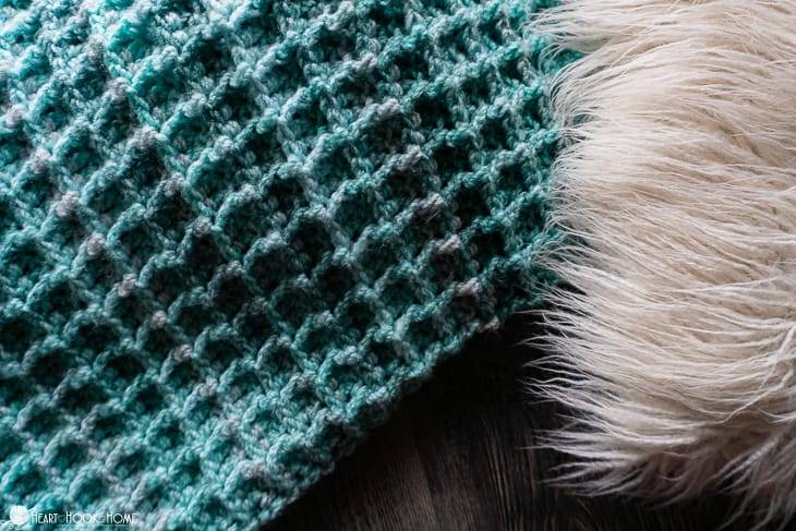 34 Waffle Stitch Crochet Baby Blanket Patterns Image