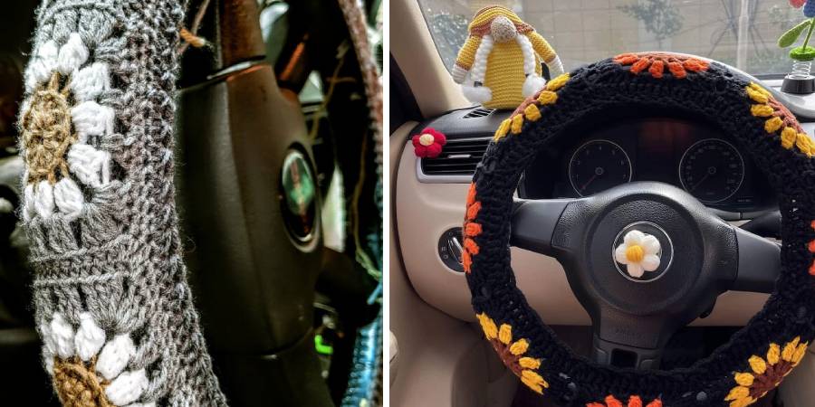 16 Crochet Steering Wheel Cover Patterns Image