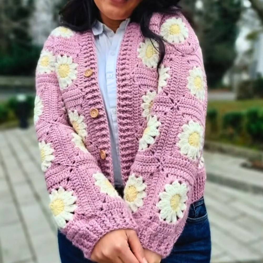30 Crochet Granny Square Cardigan Patterns Image