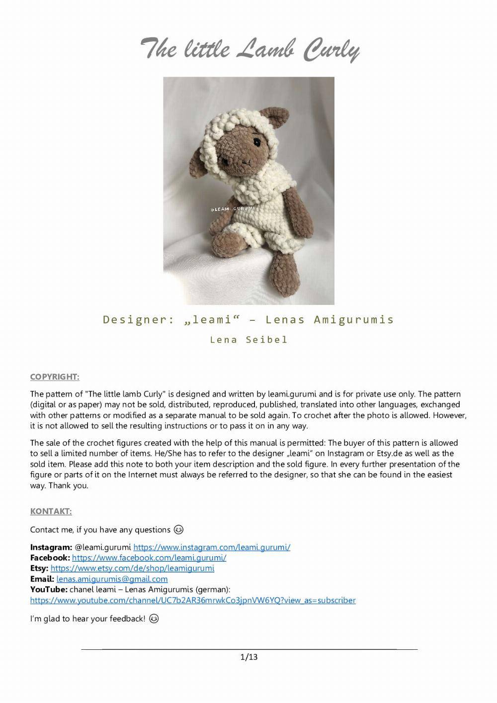 31 Crochet Lamb Patterns Image