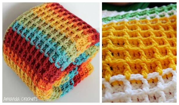 34 Waffle Stitch Crochet Baby Blanket Patterns Image