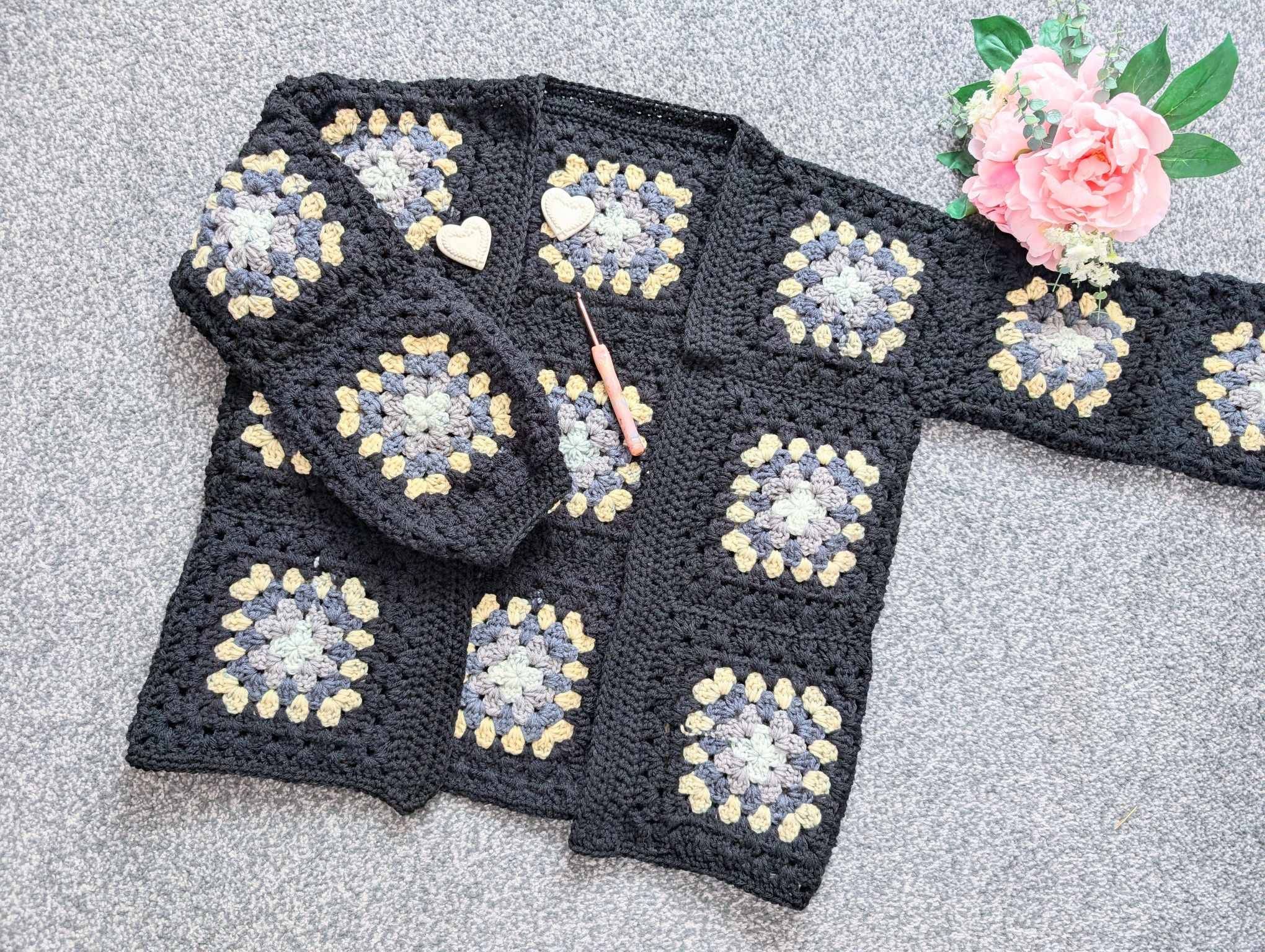 30 Crochet Granny Square Cardigan Patterns Image
