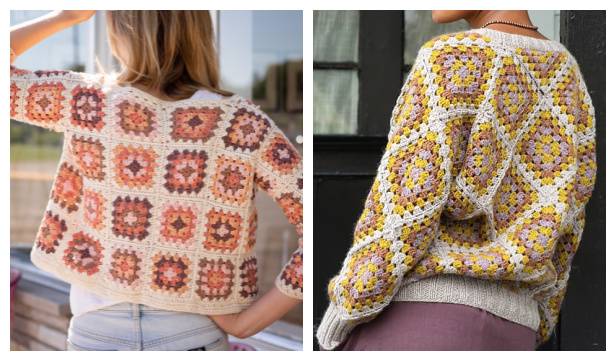 30 Crochet Granny Square Cardigan Patterns Image