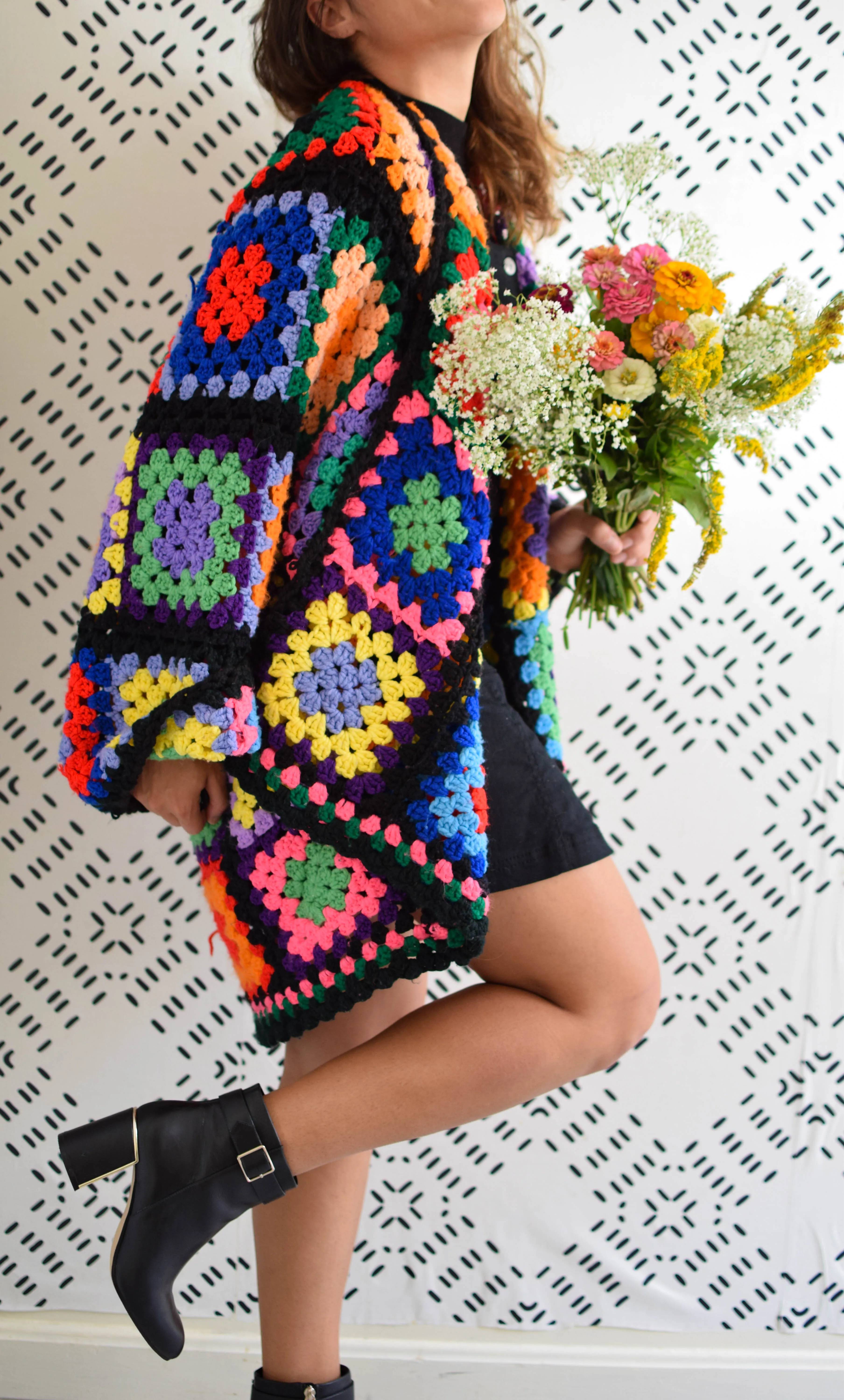 30 Crochet Granny Square Cardigan Patterns Image