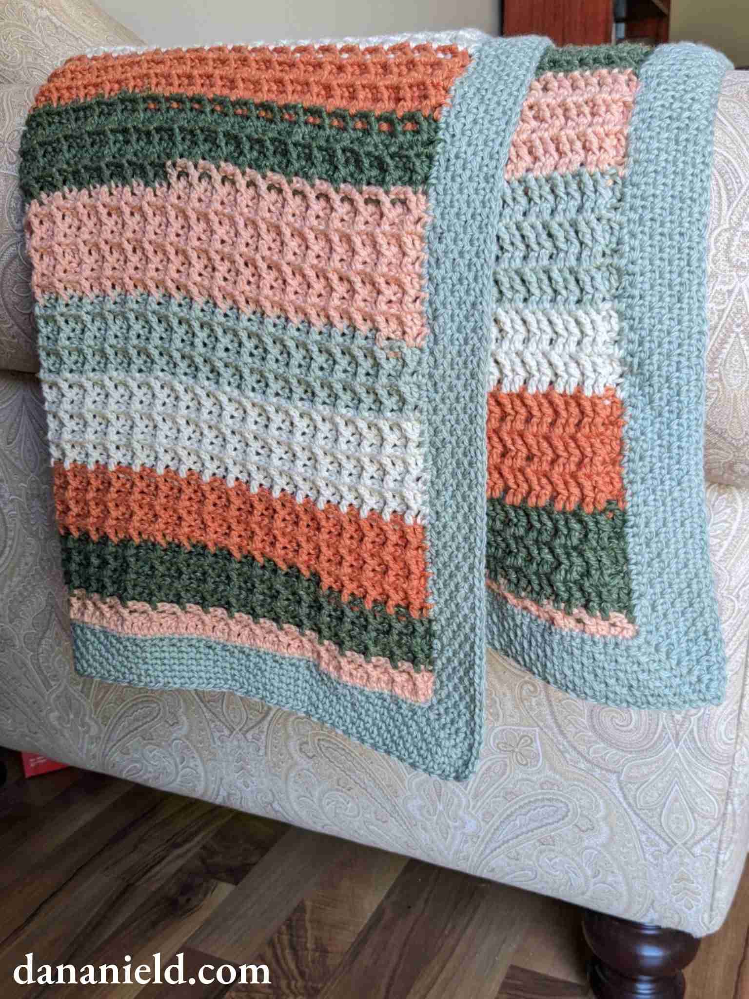 34 Waffle Stitch Crochet Baby Blanket Patterns Image