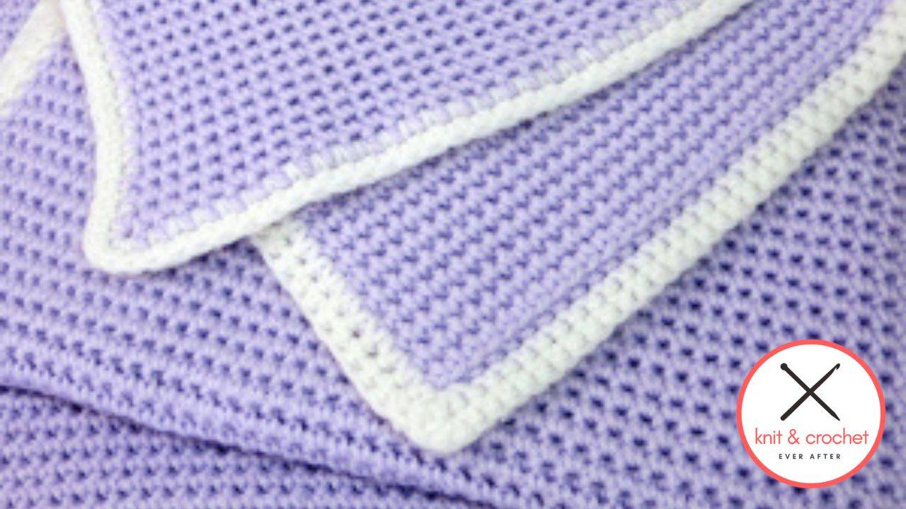 34 Waffle Stitch Crochet Baby Blanket Patterns Image